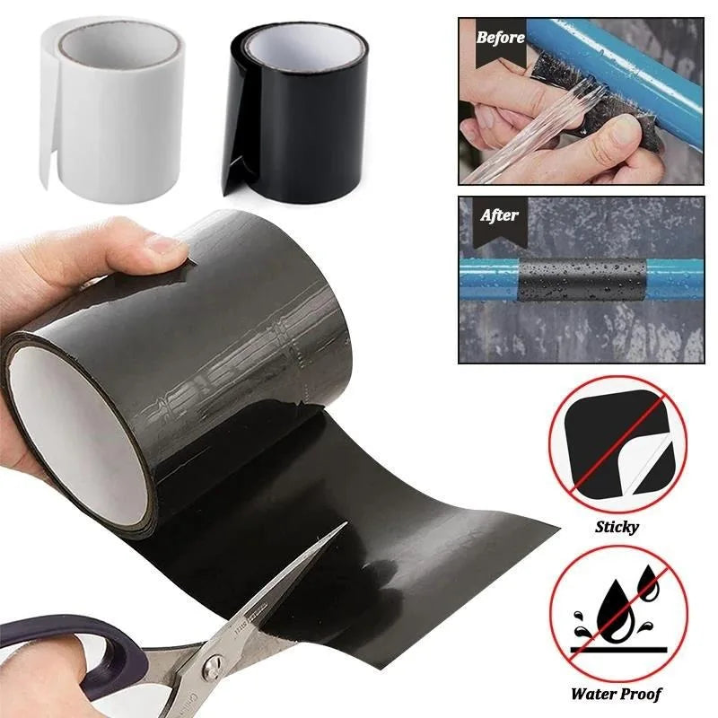 Waterproof Super Fix Tape Flexible Seal Adhesive Rubberized Sealing Leak Repair Patch duct tape Caulk Strip Anti-leakage Sticker