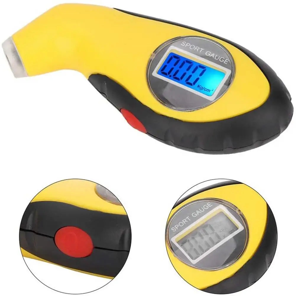 Car Bike Truck Auto Air PSI Meter Tester Tyre Digital Tire Pressure Gauge LCD