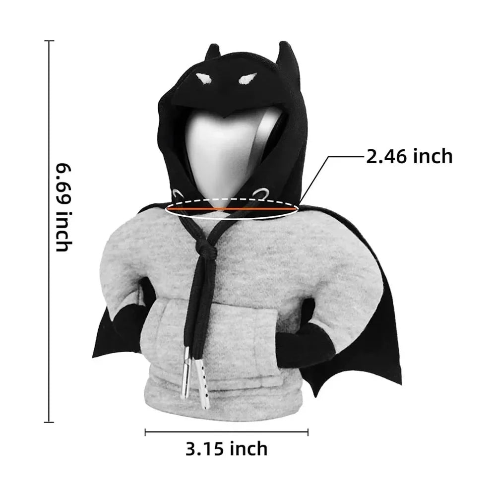 Bat Shift Lever Collars Hoodie Fashion Car Gearshift Change Sweatshirt Cover Universal Manual Handle Gear Knob Sweater Shifter