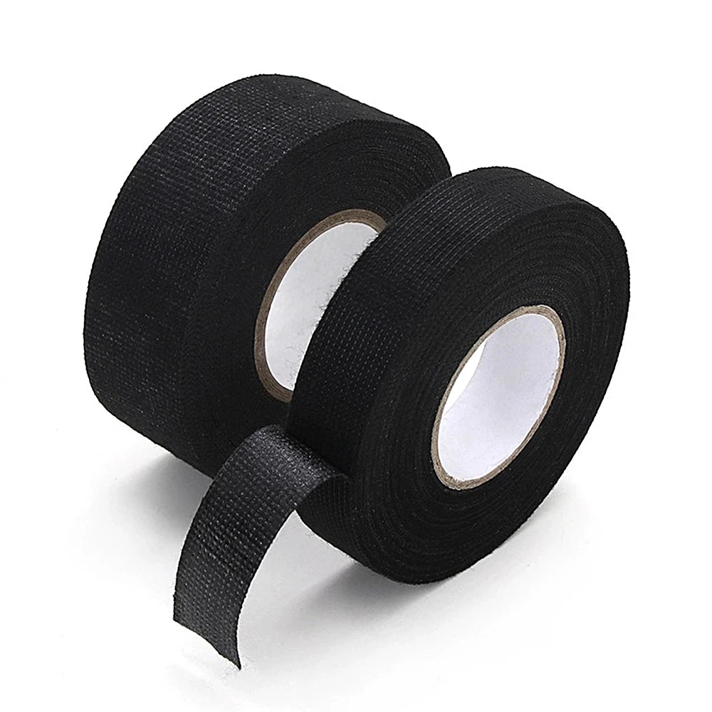 Electrical Tape Heat-resistant Harness Bundle Insulation Auto Wiring Fabric Cloth Wrap Waterproof Cable Organizer Adhesive Tapes - ToolFlx