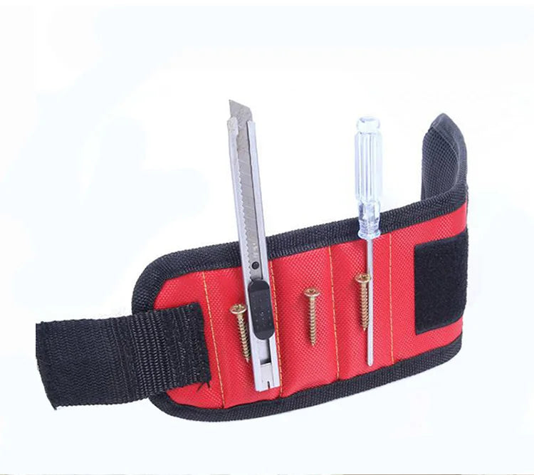 Magnetic Wristband for Holding Screws,Nails,Drilling Bits,Wrist Tool Holder Belts with Strong Magnets,five Rows of Ten Magnets