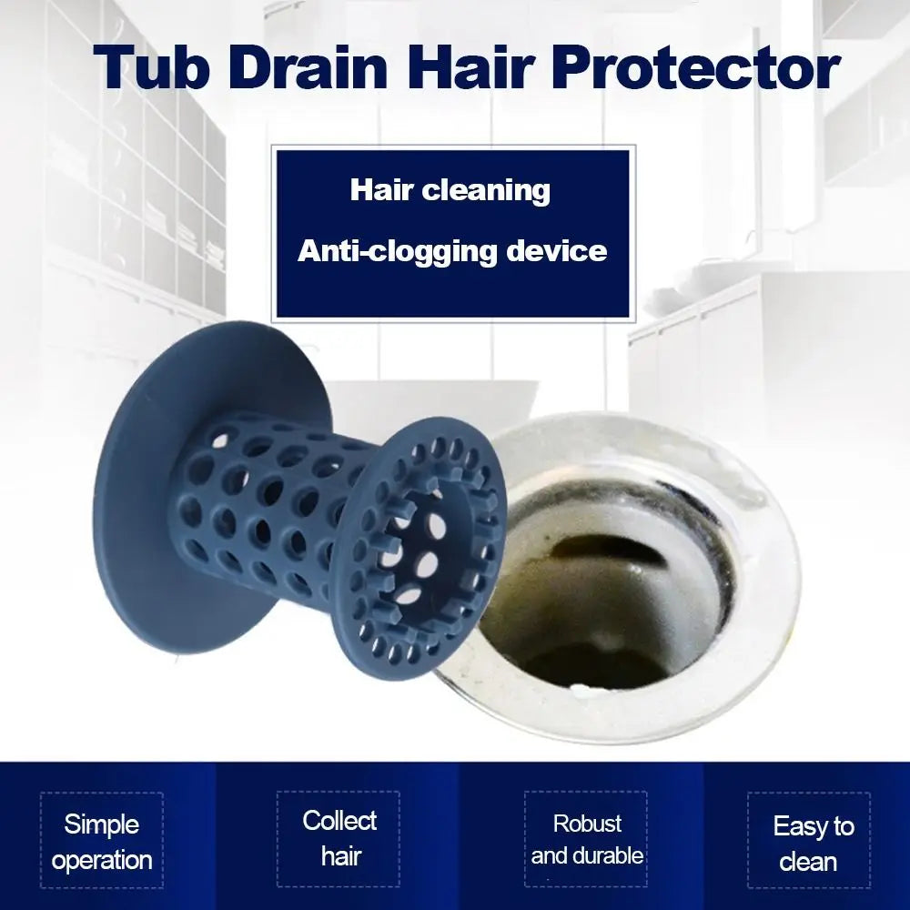 Durable Shower Rubber Floor Drain Bathroom Sink Hair Catcher Tub Drain Protector Sink Stopper Plug