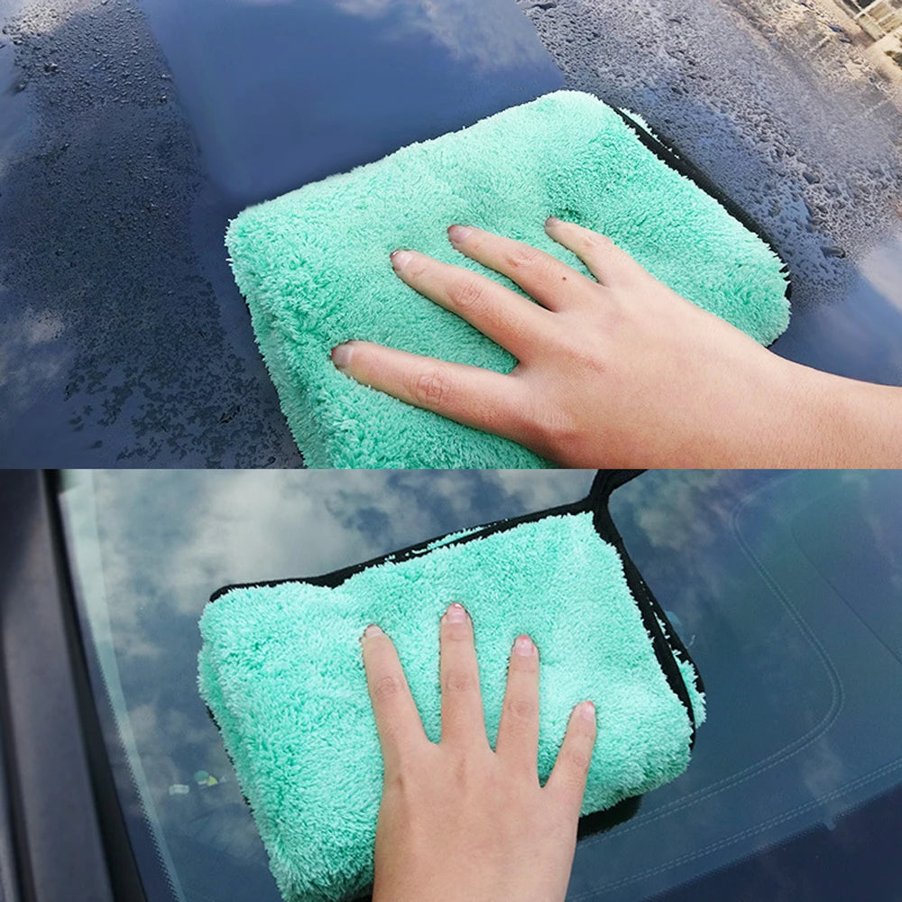 Portable 1200GSM Super Soft Premium Microfiber Drying Cltoth Ultra Absorbancy Aqua Deluxe Car Wash Towel