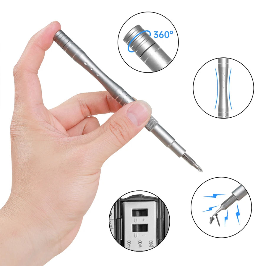 128 in 1 Precision Screwdriver Set Magnetic Phillips Torx Screw Driver Bits Portable Professional Electronic Repair Tool Set