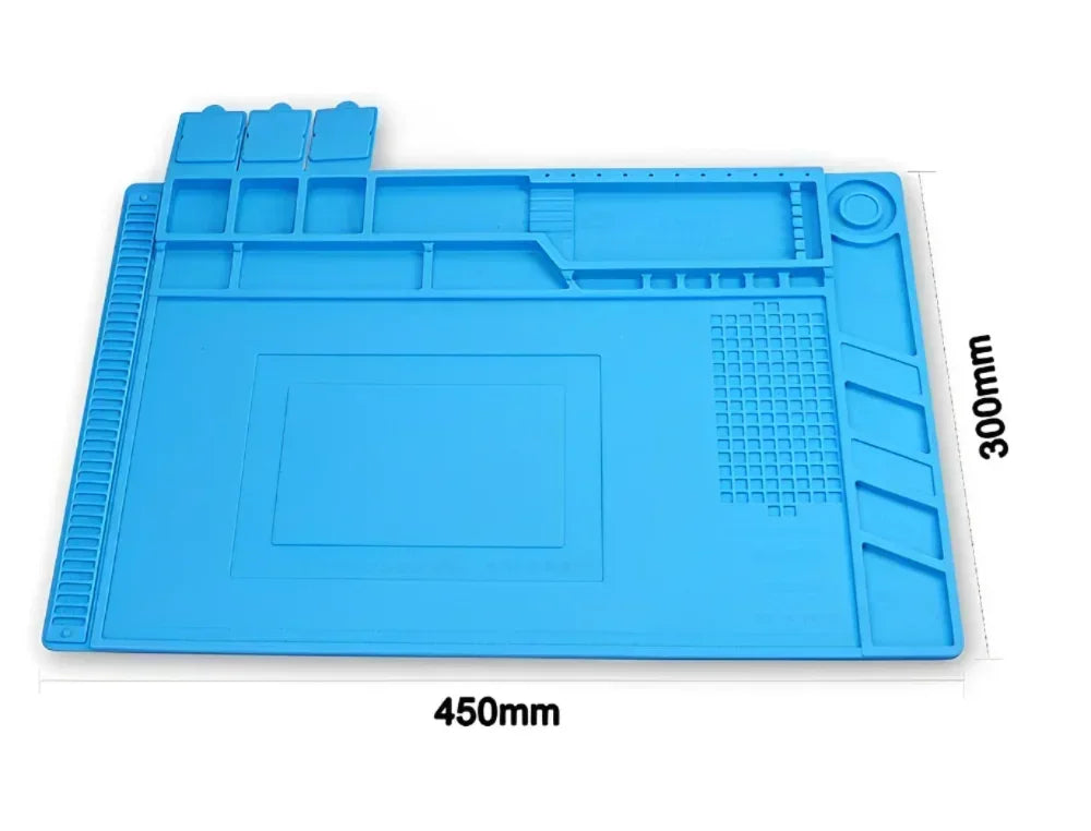 Repair Pad Insulation Heat-Resistant Soldering Station Silicon Soldering Mat Work Pad Desk Platform for BGA Soldering Station