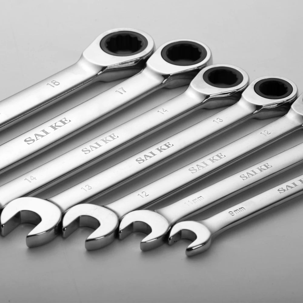 Ratcheting Wrenches Set Large Wrench Set Hand Tools for Car Toos