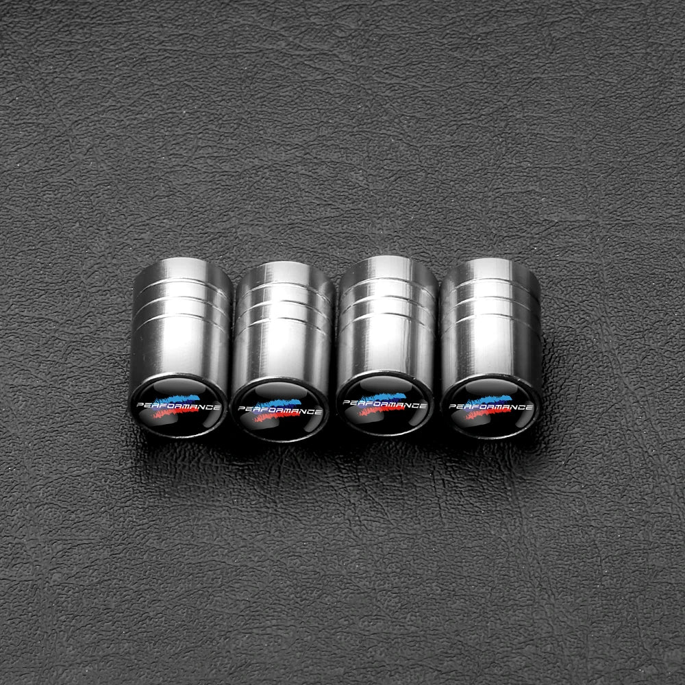 4PCS Car Wheel Tire Valve Caps Tyre Rim Stem Covers Airdust Waterproof For Bmw Performance M E46 E90 E60 F30 F10 E36 G20 E92 E87