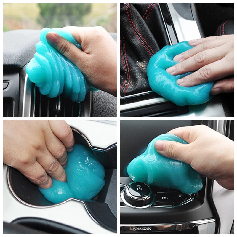 1Pc High Efficiency Dust Remove Gel Car Interior Clean Magic Mud Universal Household Keyboard Desk Cleaning Tool Car Accessories