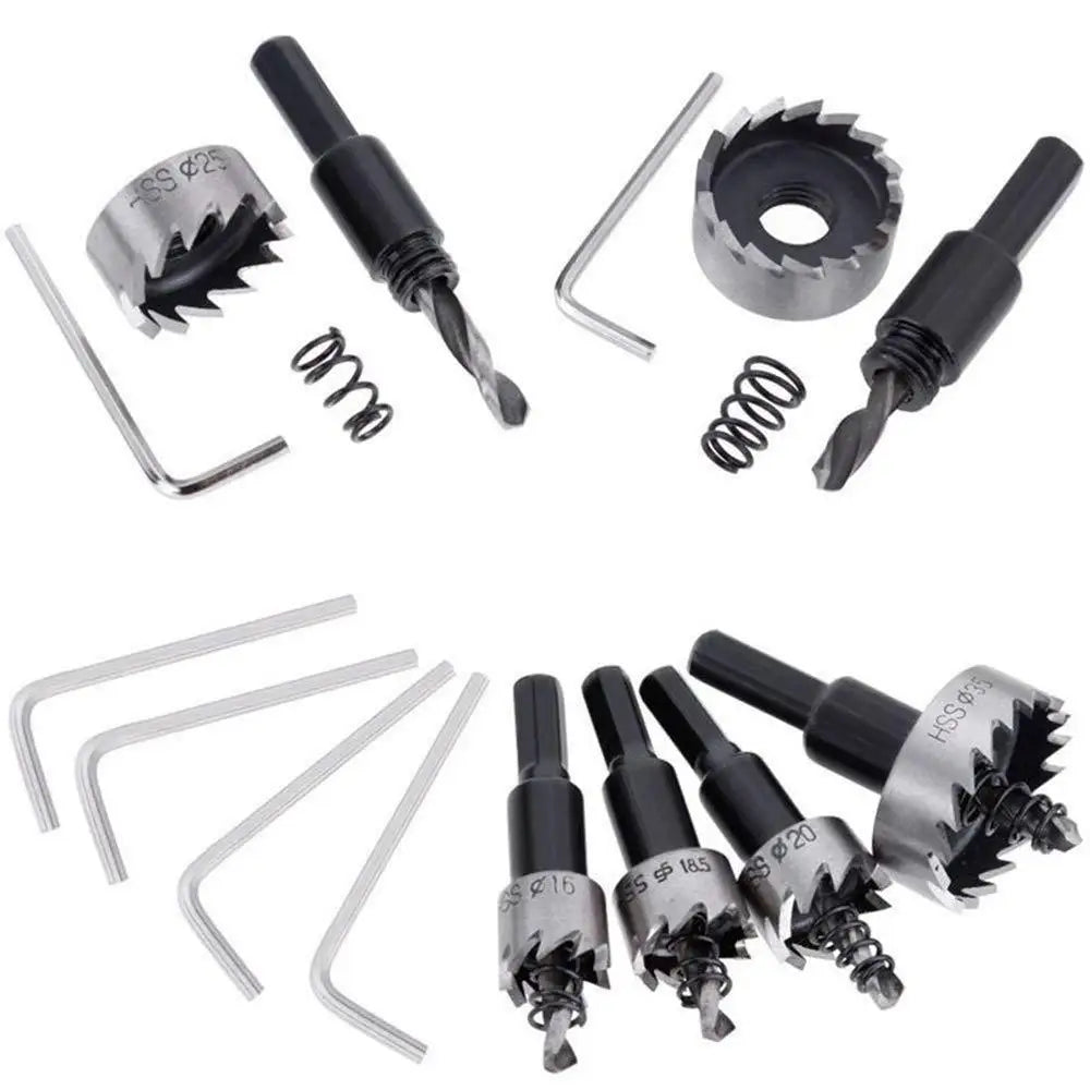 12-100mm Hard Metal Drill Bits Set Hole Saw Heavy Duty Hole Opener Hole Cutter For Metal Iron Wood Plastic Tool Accessories