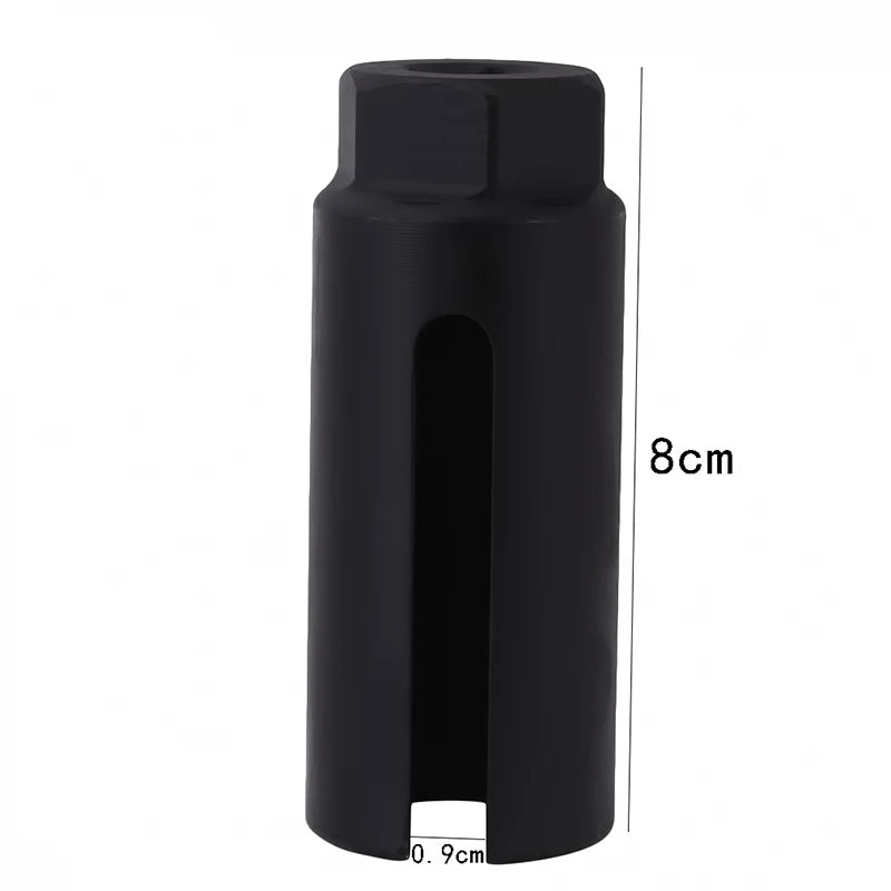 Black Narrow Mouth Oxygen Sensor Sleeve European-style Cxygen Sensing Socket Wrench Car Tools