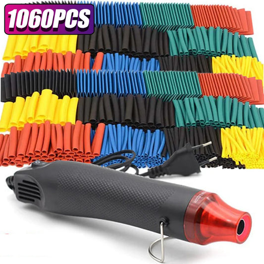 1060/530/127PCS Heat Shrink Tubing kit 2:1 Shrinkable Wire Shrinking Wrap Wire Connect Cover Cable Repair Protection - ToolFlx