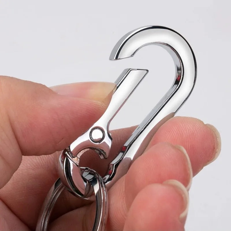 5 Stücke Kürbis Schnalle Schlüsselanhänger Kletterhaken Edelstahl Auto Starke Karabiner Form Schlüsselanhänger Zubehör Metall Schlüsselanhänger Ring 