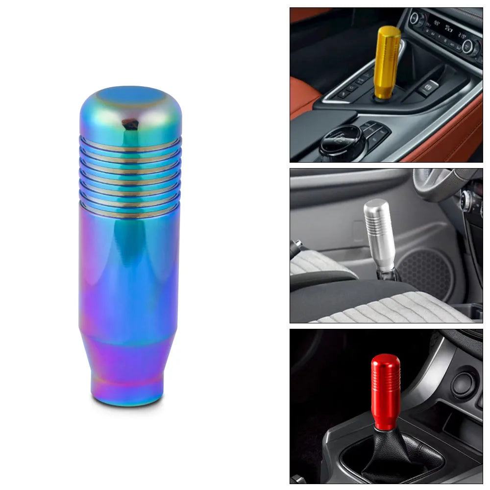 8.5cm Stylish Gear Shift Knob Stick Manual Transmission Universal Car Aluminum Extended JDM Gear Shifter Gear Head Knob NO LOGO