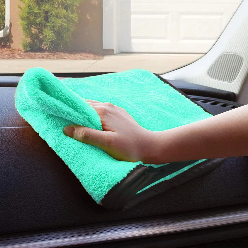 Portable 1200GSM Super Soft Premium Microfiber Drying Cltoth Ultra Absorbancy Aqua Deluxe Car Wash Towel