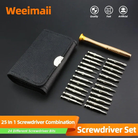 25 In 1 Screwdriver Set Magnetic Mini Precision Screwdriver Bit Set Opening Repair Tools Multifunctional Electronics Repair Tool