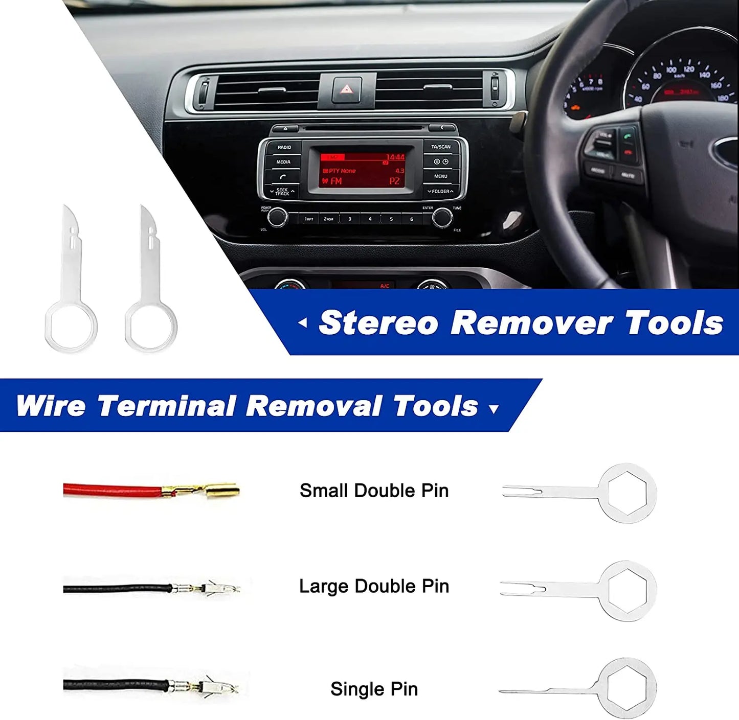 Hand-held Disassembly Tools Car Trim Removal Tool Panel Door Audio Trim Removal Kit Auto Clip Pliers Fastener Remover Set