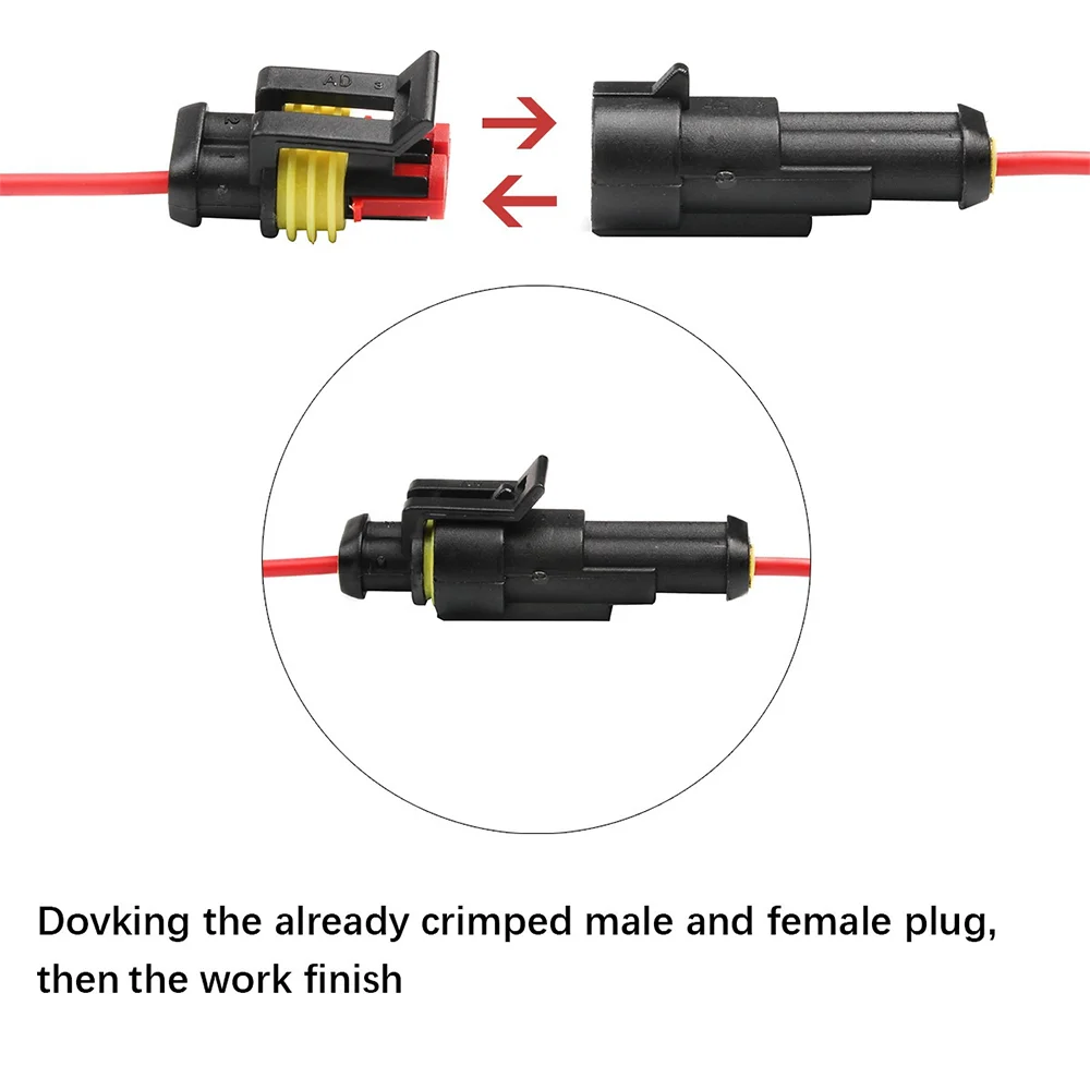 STONEGO 240/352Pcs Car Waterproof Connector Kit HID Xenon Lamp Harness Plug Connector 1/2/3/4 Holes