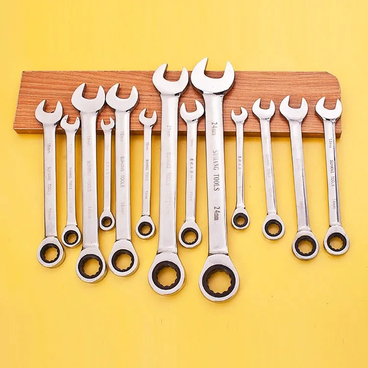 Ratchet Combination Metric Wrench Set Hand Tools Torque Gear Socket Nut Tools a set of key