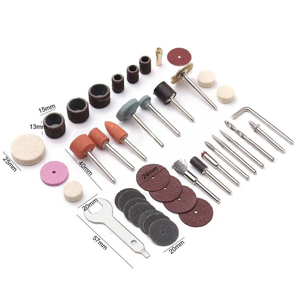 40--252Pcs Mini Electric Drill Multi Rotary Tool Accessories Set Grinding Polishing Rotating Polishing Kits For Dremel Accessory