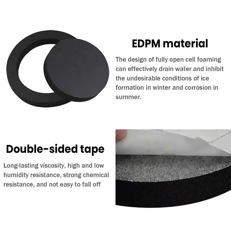 4PCS 4/5/6.5 Inch Car Speaker Sound Insulation Ring Cotton Bass Door Trim Soundproof Auto Interior Accessories Foam Universal