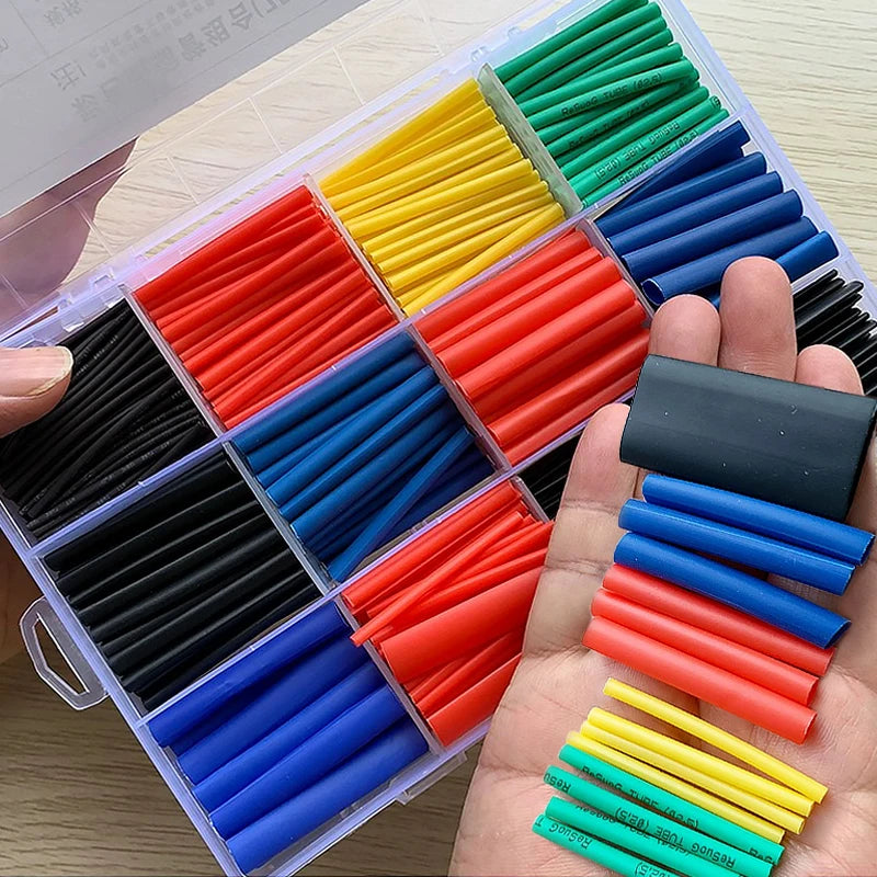 Heat-shrink Tubing Thermoresistant Tube Heat Shrink Wrapping Kit Electrical Connection Wire Cable Insulation Sleeved Protecter