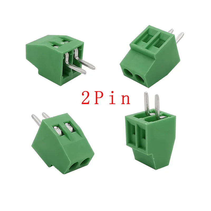 5/10pcs KF128 2.54mm 0.1" Pitch Mini PCB Screw Terminal Block Connector for Wires 2P 3P 4P 5P 6P 7P 8P 9P 10P 12P 16P Terminal