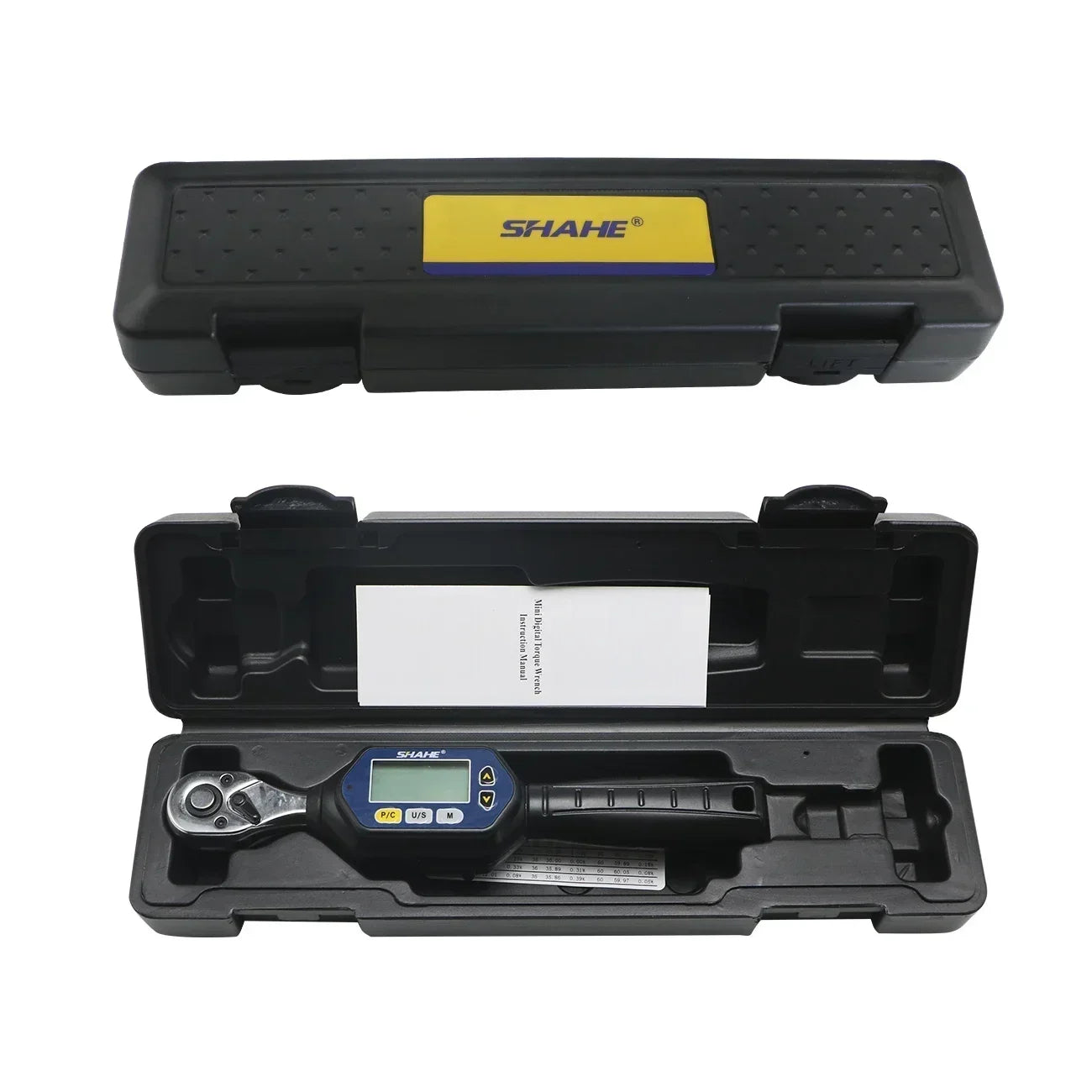 SHAHE Mini Digital Torque Wrench 1/4 3/8 1/2 Adjustable Professional Electronic Torque Wrench Digital Hand Tools