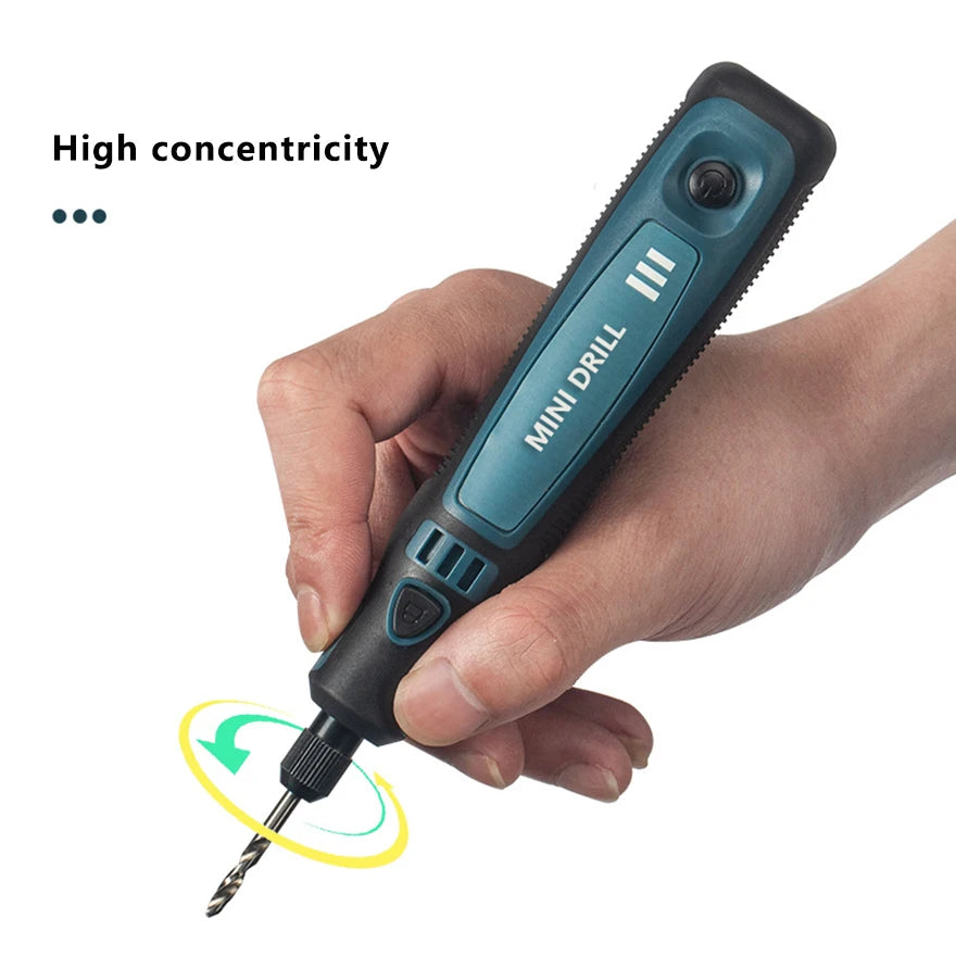 DONUMEH Cordless Electric Drill Grinder Dremel Rotary Tool Rechargeable Battery Woodworking Engraving 3 Speed Mini Engraver pen