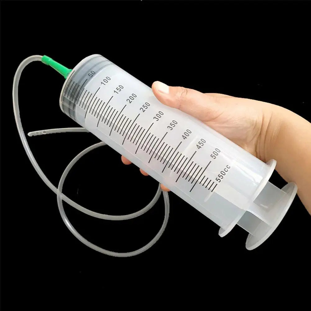 Large Capacity Syringes Reusable Needle Barrel Oil Pump with Scale Oil Suction Vacuum Syringe Pistol Pump Extractor