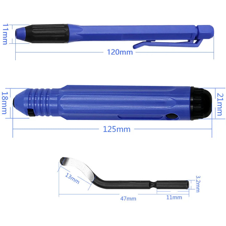 Trimming Knife Scraper Edge Deburring Head Cutters Set Burr Remover Hand Tool For Wood Plastic