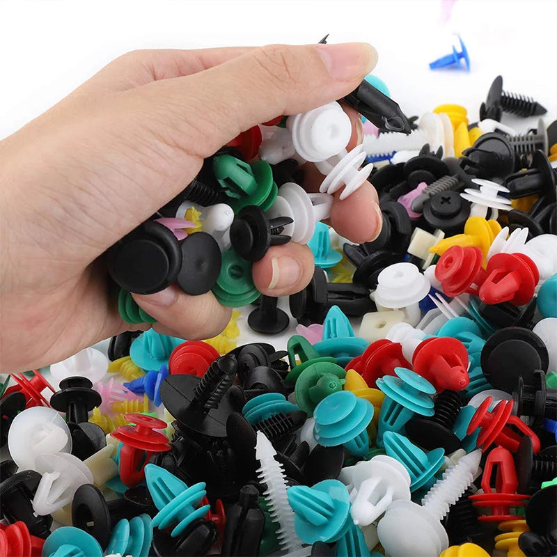 100/50 Pcs Car Clips Fastener Screws Bumper Interior Decoration Auto Plastic Random Mixing Universal Plastic