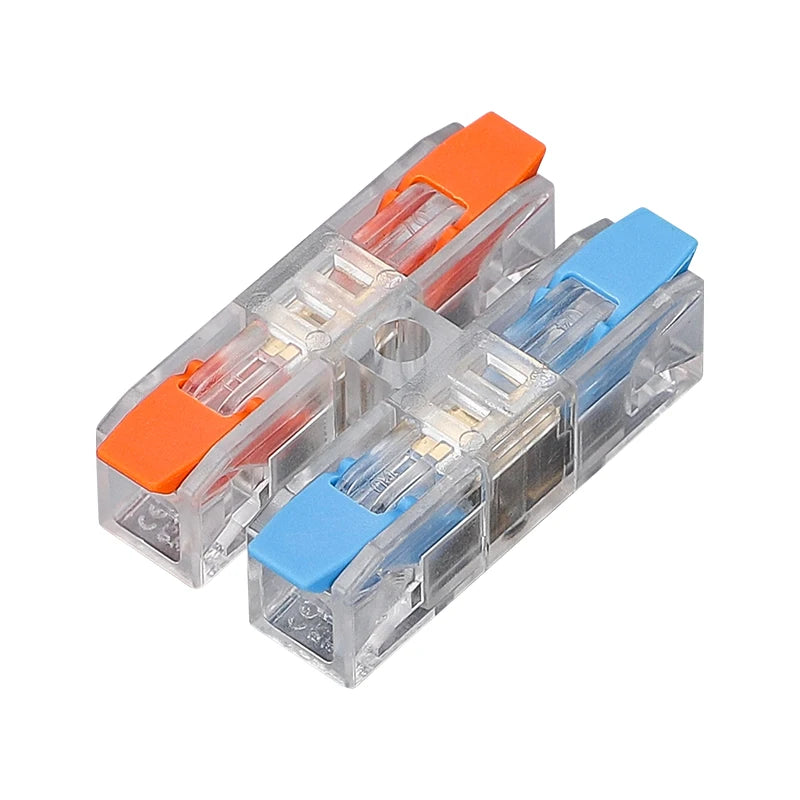 wiring terminal Quick Press type Electrical Docking 2-12 Pin Screw Fixing Compact Wire Connector Push-in Type Terminal Block