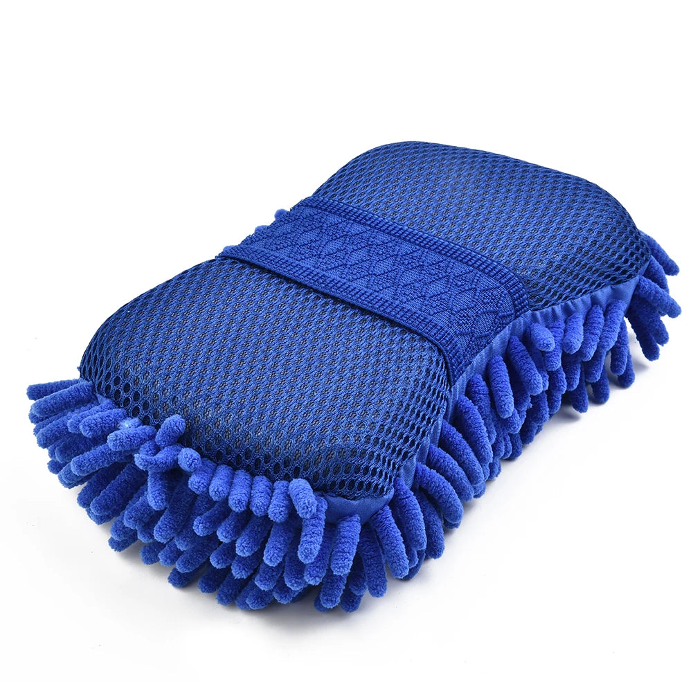 Car Cleaning Sponge Car Wash Care Washing Brush Pad Cleaning Tool Microfiber Polishing Dusting Scratch-free Washing Cars Floors