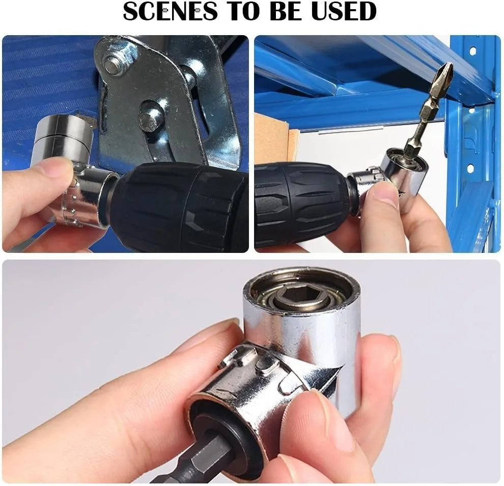 Impact Grade 105 Degree Angle Socket Adapter Power Hand Tool Part Driver Extension Set Screwdriver Holder Drill Nut Attachment