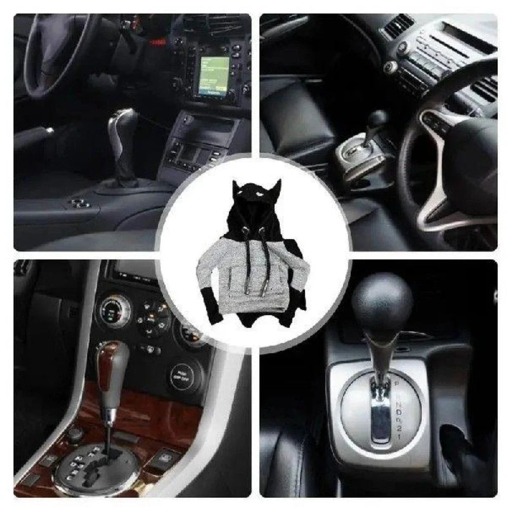 Bat Shift Lever Collars Hoodie Fashion Car Gearshift Change Sweatshirt Cover Universal Manual Handle Gear Knob Sweater Shifter