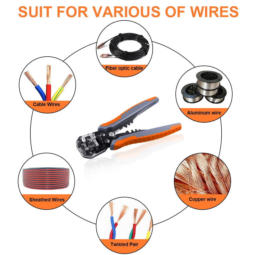 WOZOBUY SN-48B Pin Crimping Tools 2.8/4.8/6.3mm 22-13AWG Crimper 0.5-2.5 mm² for Car Terminals Sets Wire Electrical Hand Tools