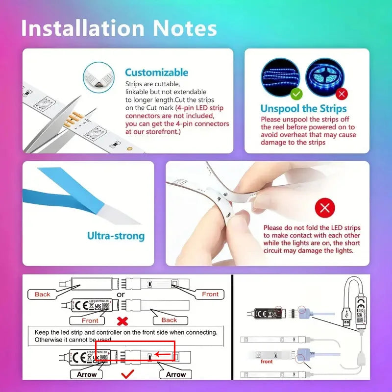 LED-Leuchten Bluetooth 5050 SMD USB-LED-Streifen Alexa APP-Steuerung WIFI RGB Klebeluces LED-TV-Hintergrundbeleuchtung Lampen für die Raumdekoration 