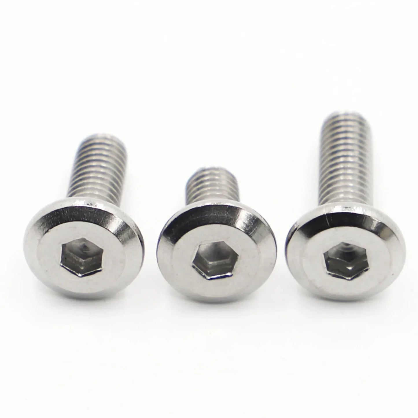 5-20pcs 304 Stainless Steel Large Flat Hex Hexagon Socket Head Allen Furniture Rivet Screws Connector Joint Bolts M3 M4 M5 M6 M8