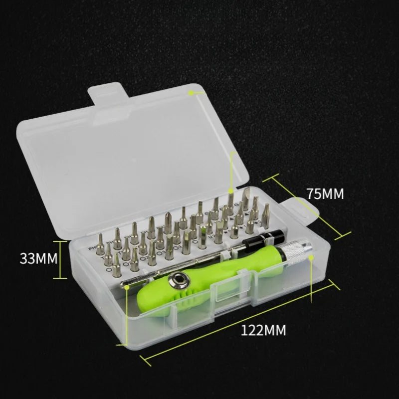 32 In 1 Screwdriver Set, Precision Household Maintenance Tool, Cross Shaped Screwdriver Screwdriver Bit Combination