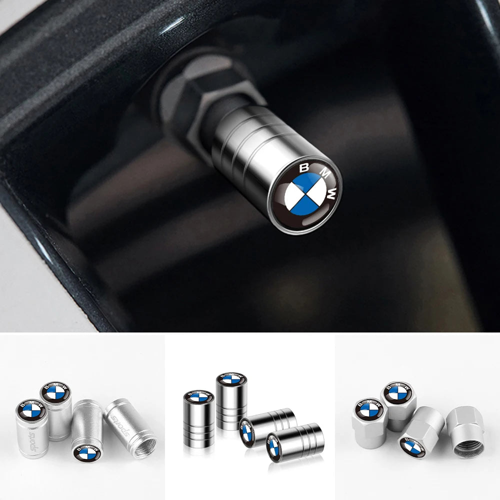 4PCS Metal Car Wheel Tire Valve Air Stem Cap For BMW M Performance M3 M5 M6 F01 G20 X1 X2 X3E60 F10 F30 E39 F20 E87 E92 G30 X5