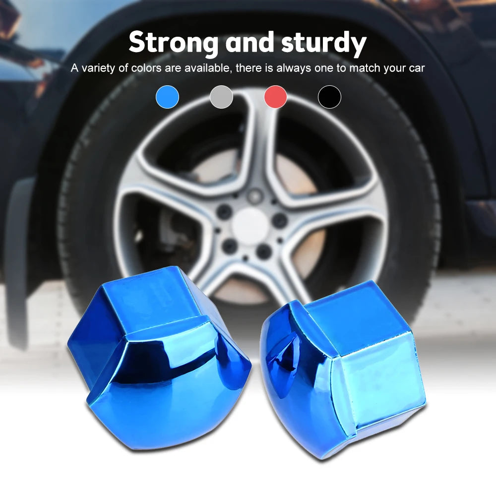 20Pcs 17/19/21mm Car Wheel Nut Caps Protection Covers Caps Anti-Rust Auto Hub Screw Cover Car Tyre Nut Bolt Exterior Decoration