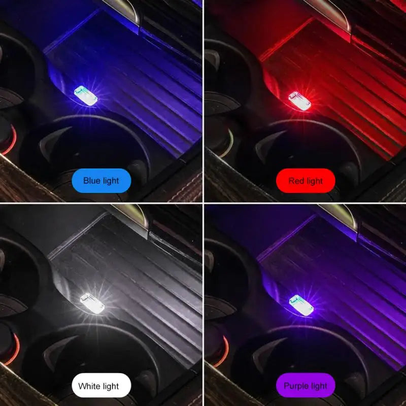 Mini USB LED Car Light Ambient Night Light Decorative Neon Lamp Auto Interior Atmosphere Emergency PC Mobile Power Charging