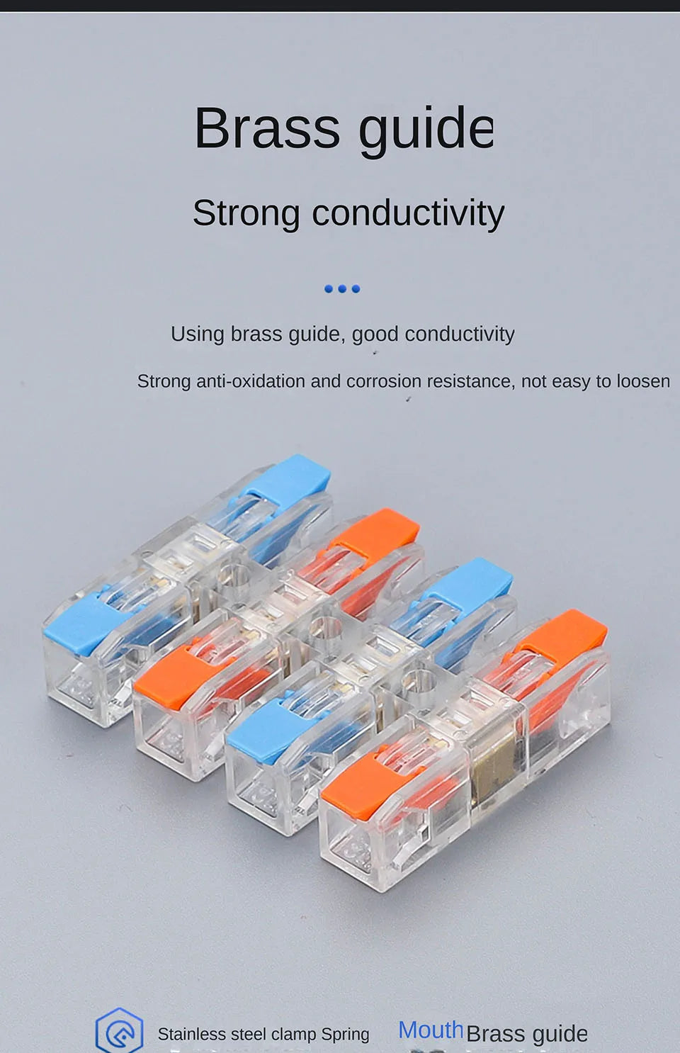 wiring terminal Quick Press type Electrical Docking 2-12 Pin Screw Fixing Compact Wire Connector Push-in Type Terminal Block