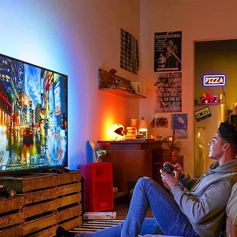 LED-Lichtstreifen Bluetooth 24 Tasten Fernbedienung Band für Zimmerdekoration TV-Hintergrundbeleuchtung 3535 Lampe für Weihnachtsgeschenke 1M 2M 3M 4M 5M 10M 