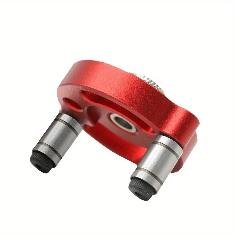 Self Centering Doweling Jig, Self Center Dowel Jig Handheld Drill Guide for Straight Holes Wood Panel Hole Puncher Locator Tool