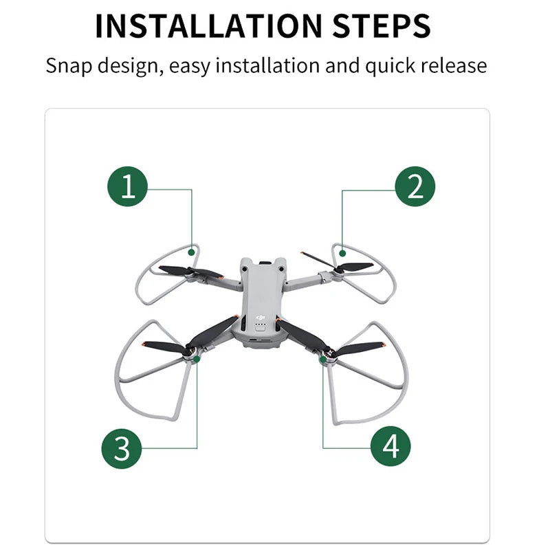 For DJI MINI 3 Pro /Mini 3 Anti-collision Propeller Guard Blade Wings Cover Bumper Props Effective Protection Drone Accessory