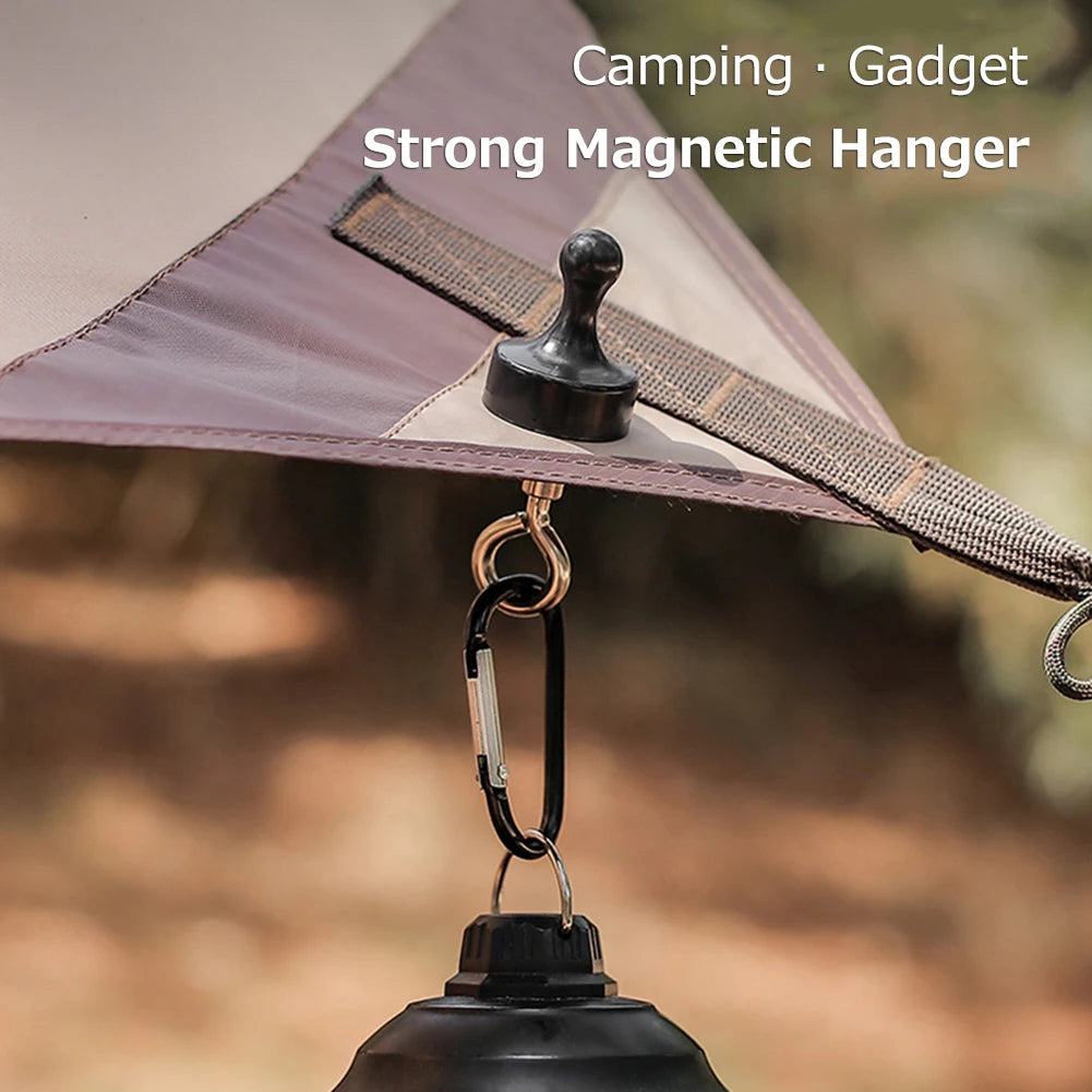 5-20PCS Strong Magnetic Hooks Multipurpose Outdoor Tent Camping Light Hook Magnet Bearing Hanger D Type Mountaineering Buckle