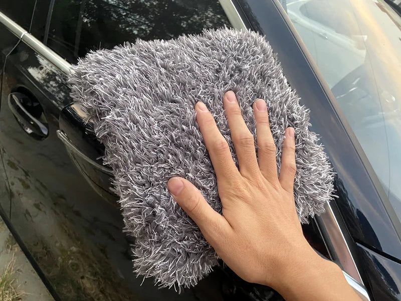 LL Microfiber 9" Car Wash Pad - Clean Sponge Wrapped in Soft,Plush Fiber Cloth Safe Washing with Car Soap Bucket Foam Gun