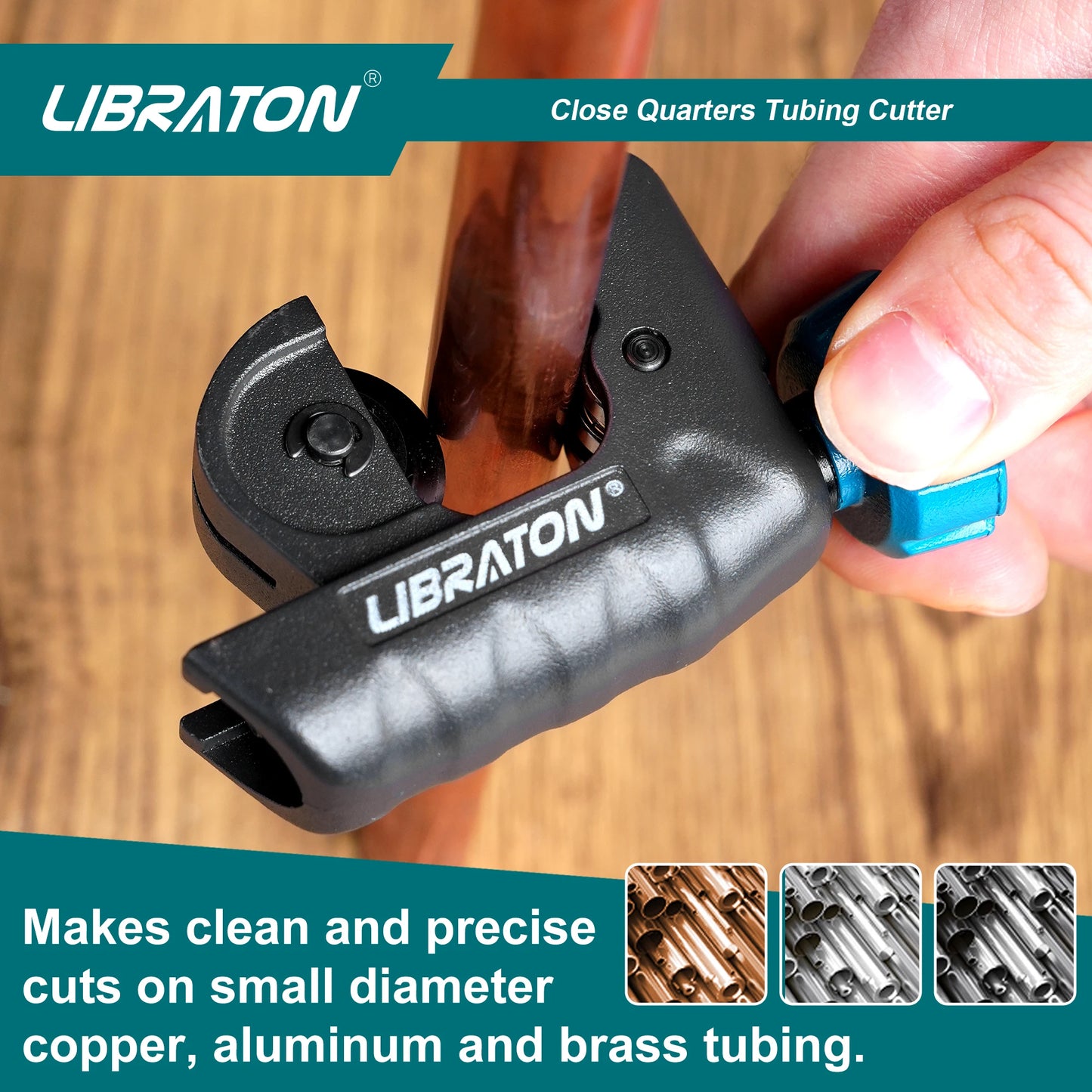 Libraton Tubing Cutter 4mm to 28mm Copper Cutter Mini Tube Cutter Multi Use Tube Cutter for Aluminum Thin Stainless Steel Pipe