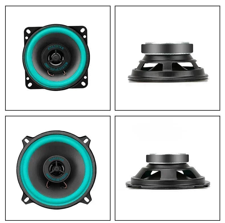 4/5/6.5 Inch Car Speakers Coaxial Subwoofer Universal Automotive Audio HiFi Music Full Range Frequency Car Stereo Speaker